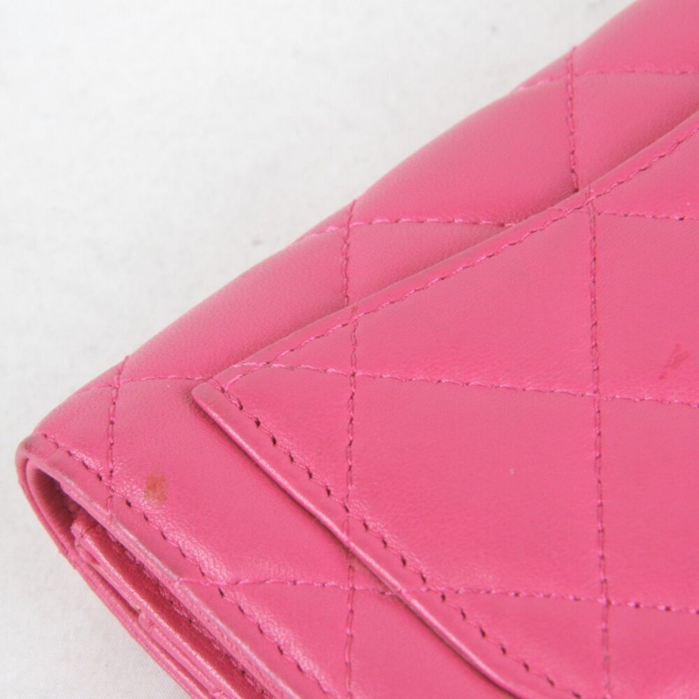 CHANEL Authentic Pink Leather Wallet - Picture 9 of 16